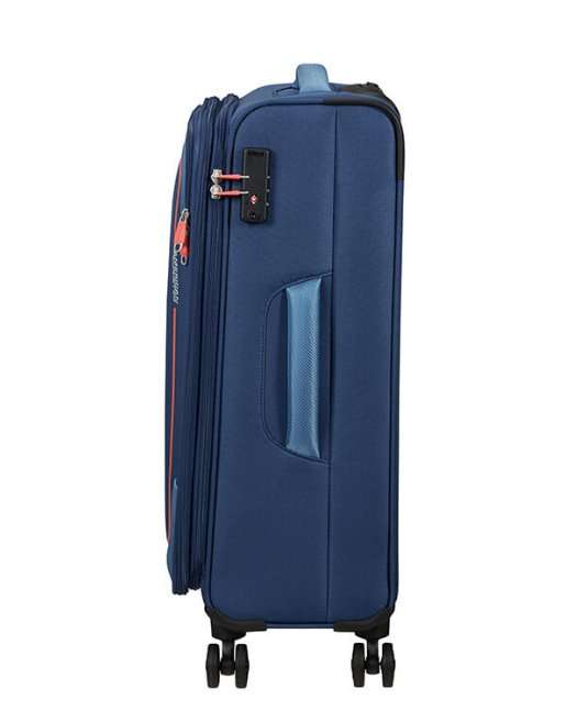 American Tourister Pulsonic 68cm Medium Spinner - Expandable | Combat Navy