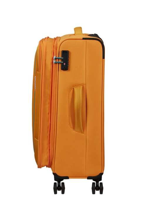 American Tourister Pulsonic 68cm Medium Spinner - Expandable | Sunset Yellow