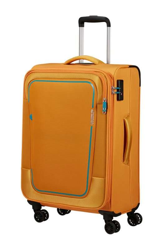 American Tourister Pulsonic 68cm Medium Spinner - Expandable | Sunset Yellow