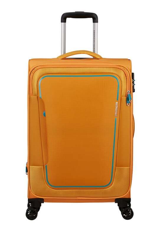 American Tourister Pulsonic 68cm Medium Spinner - Expandable | Sunset Yellow