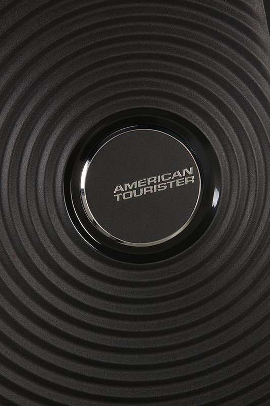 American Tourister Soundbox 55cm Cabin Spinner-Expandable | Bass Black