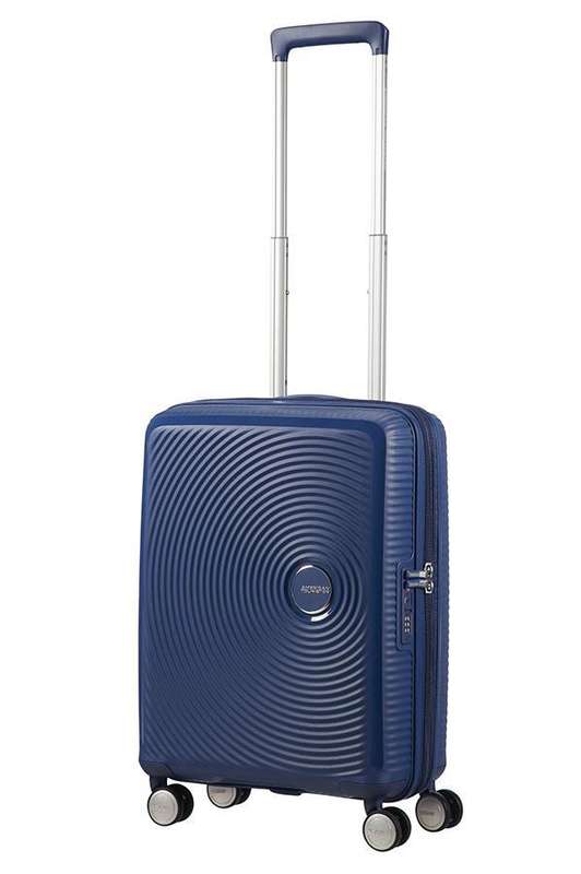American Tourister Soundbox 55cm Cabin Spinner - Expandable | Midnight Navy