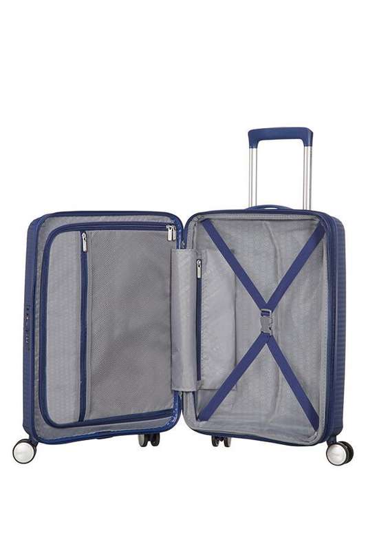 American Tourister Soundbox 55cm Cabin Spinner - Expandable | Midnight Navy