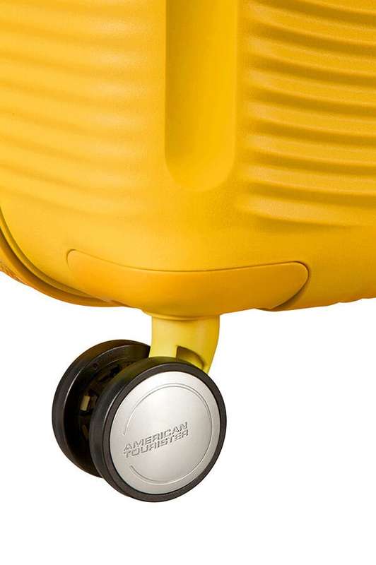 American Tourister Soundbox 67cm Medium Spinner-Expandable | Golden/Yellow