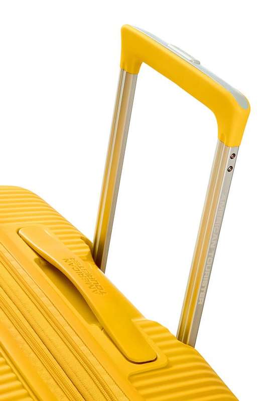 American Tourister Soundbox 67cm Medium Spinner-Expandable | Golden/Yellow