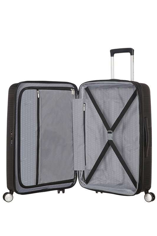 American Tourister Soundbox 77cm Large Spinner-Expandable | Bass Black