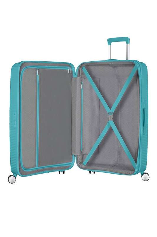 American Tourister Soundbox 77cm Large Spinner - Expandable | Turquoise Tonic
