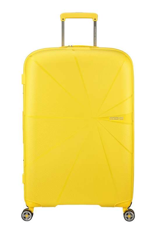 American Tourister Starvibe Expandable 77cm Large Spinner | Electric Lemon