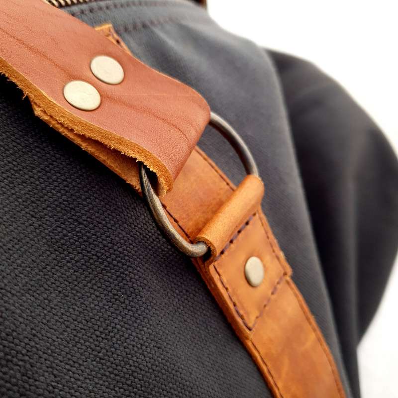 Bark And Mill Canvas Travel Bag | Storm