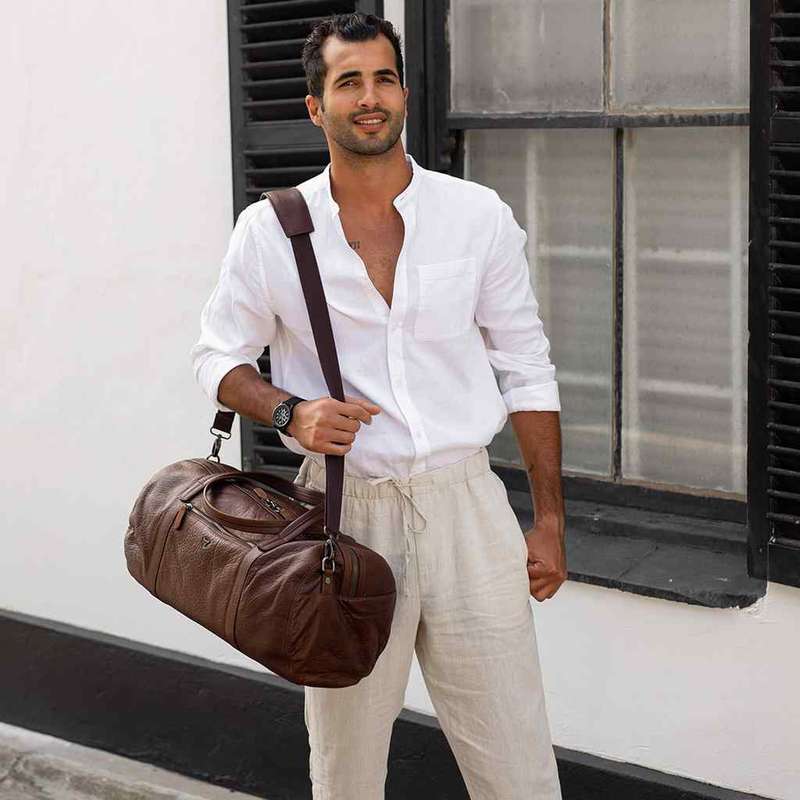 Brando Oryx Military Style Duffel | Brown