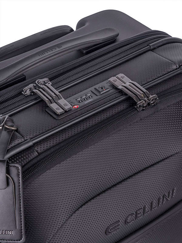 Cellini Pro X 2 Wheel Carry-On Pullman with Oversized Fastline Wheels | Black