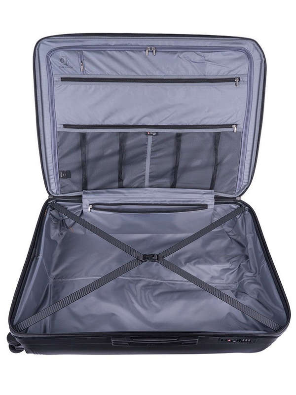 Cellini Qwest Large 4 Wheel Trolley Case | Black