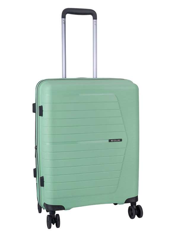 Cellini Starlite Carry-On 4 Wheel Trolley Case | Light Green