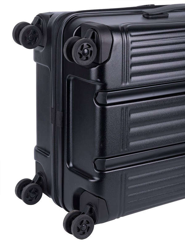 Cellini Tri Pak Medium 4 Wheel Trolley Case Includes 1 Lrg & 1 Med Packing Cube| Black