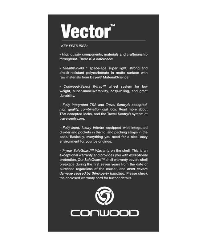 Conwood Vector Glider Luggage Set | Blue