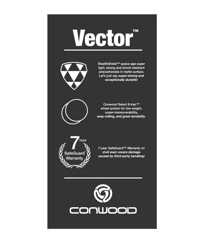Conwood Vector Glider Luggage Set | Silver