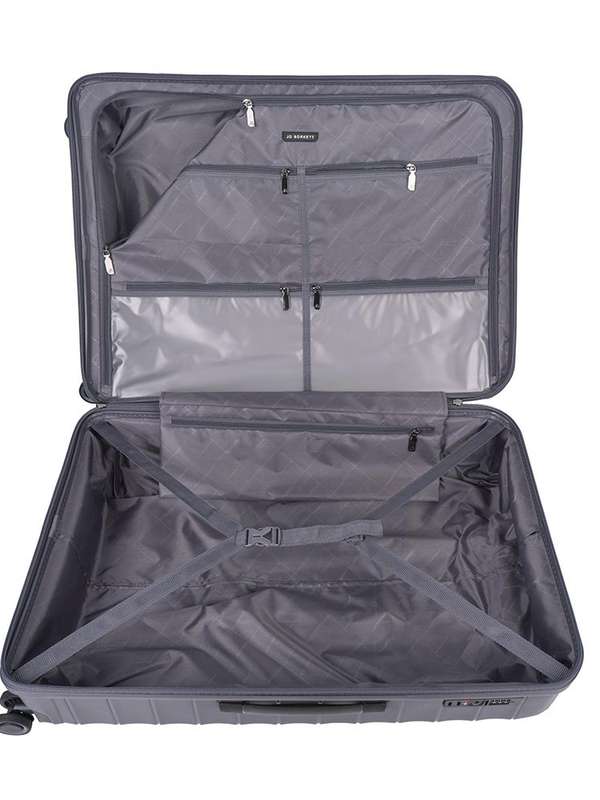 Jo Borkett Onyx 4 Wheel Large 75cm Spinner | Grey