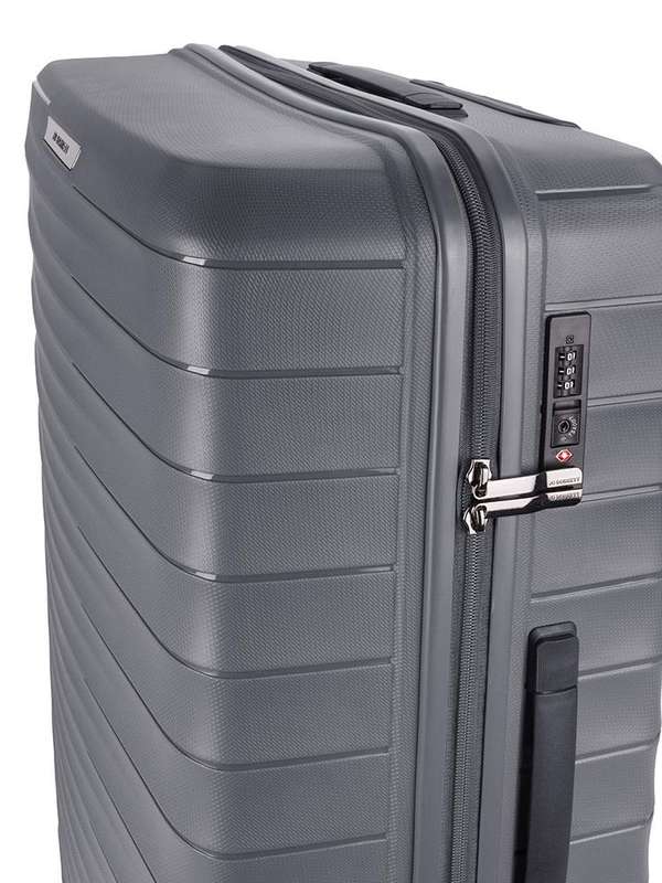 Jo Borkett Onyx 4 Wheel Large 75cm Spinner | Grey