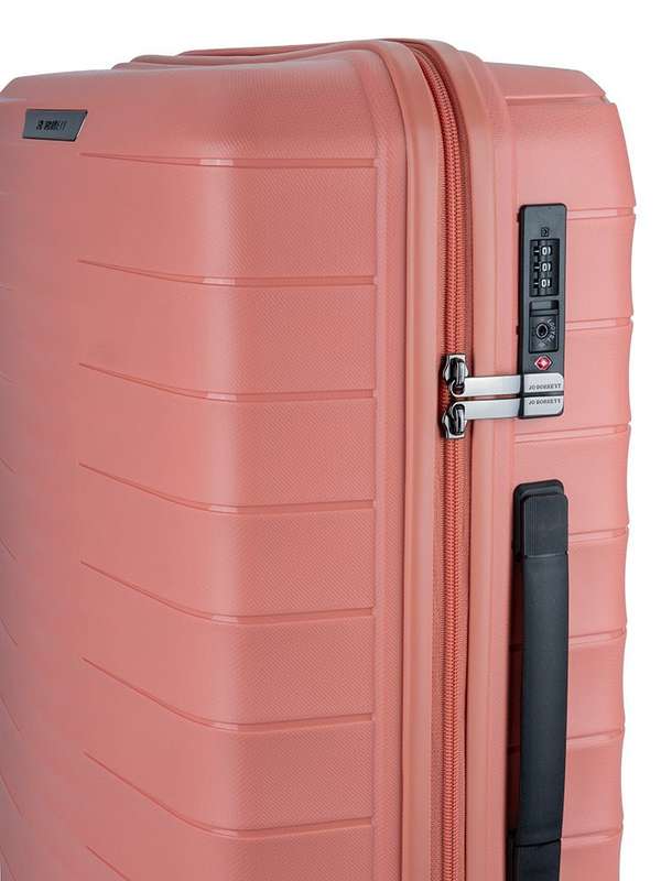 Jo Borkett Onyx 4 Wheel Medium 65cm Spinner | Coral