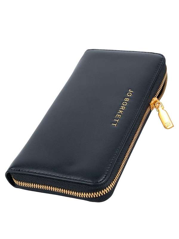 Jo Borkett Zip Around Purse | Black
