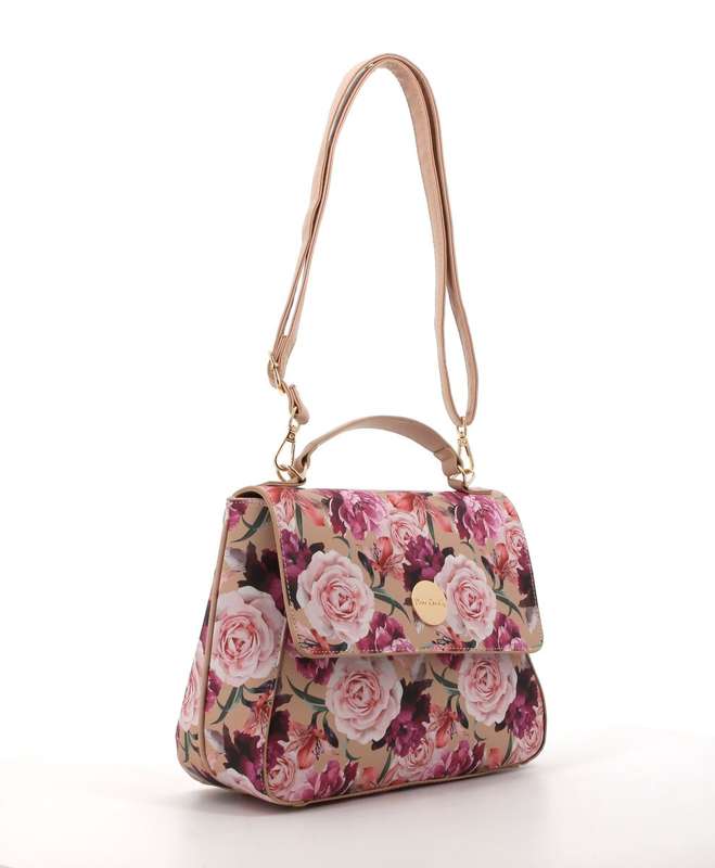 Pierre Cardin Daynah Floral Satchel | Pink Floral