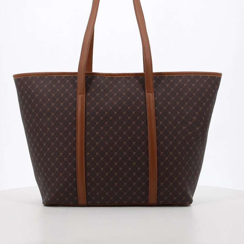 Pierre Cardin Guliana Core Logo Tote Handbag | Brown Tan