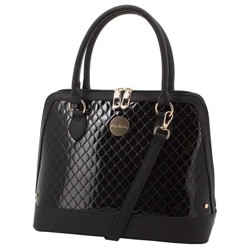 Pierre Cardin Lira Monogram Handbag | Black