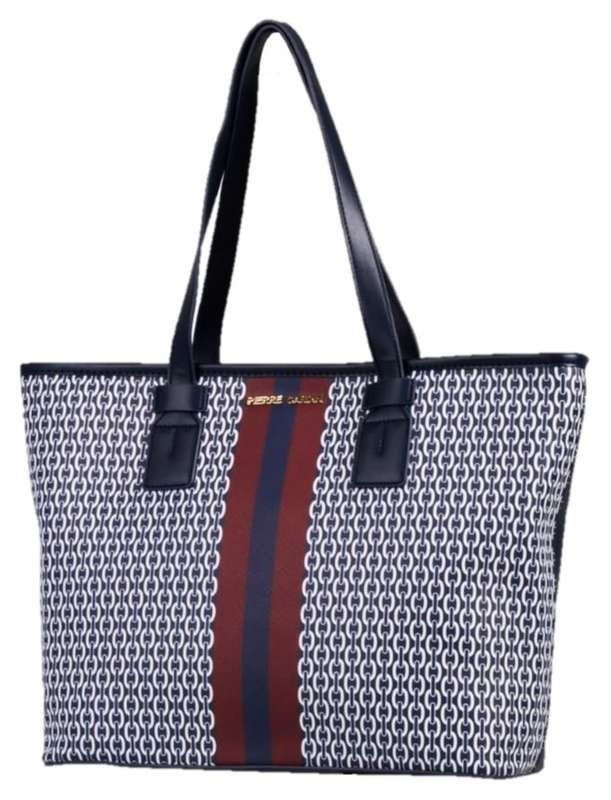 Pierre Cardin Mikayla Printed Tote Handbag | Navy