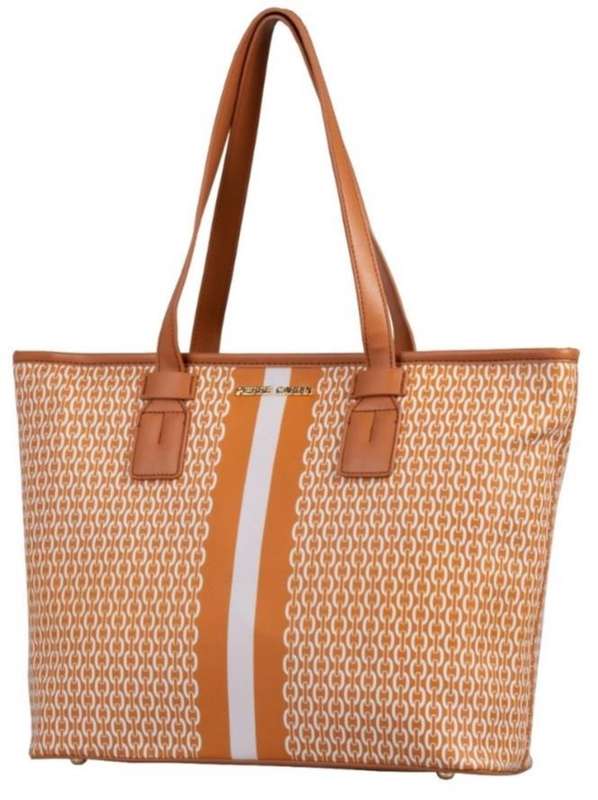 Pierre Cardin Mikayla Printed Tote Handbag | Tan