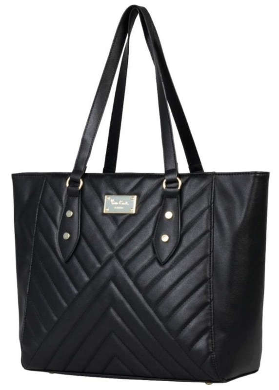 Pierre Cardin Noni Quilted Tote Handbag | Black