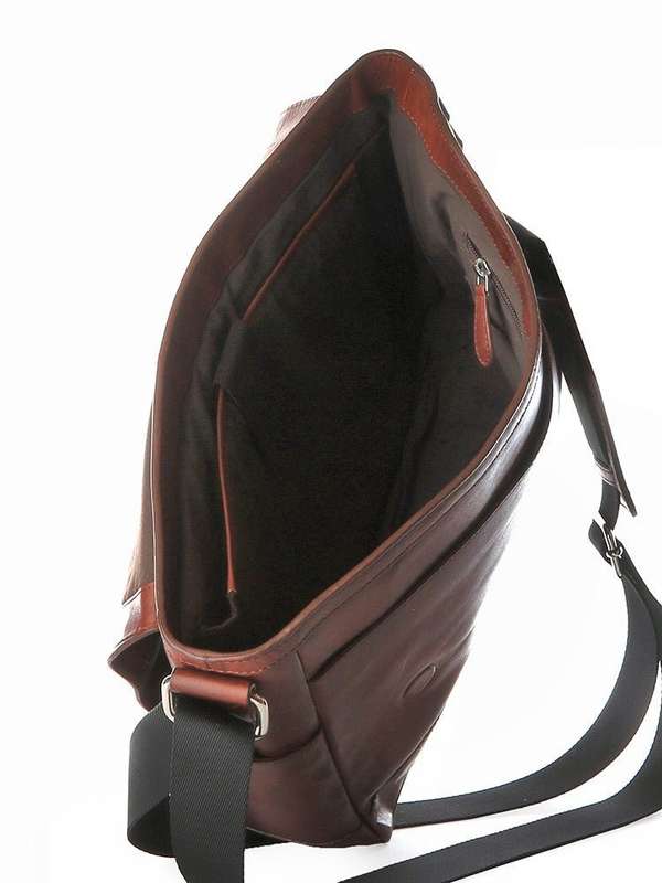 Polo Hudson Leather Messenger Bag | Brown