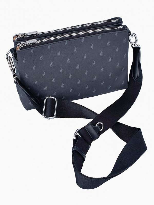 Polo Signature Lifestyle Double Compartment Sling | Black