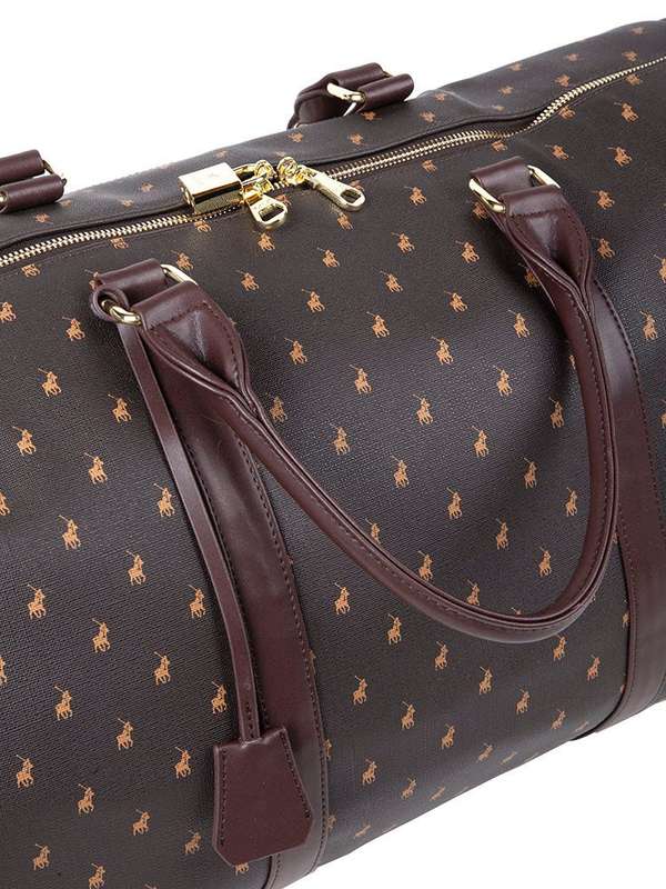 Polo Signature Medium Travel Duffel Bag(50cm) | Brown