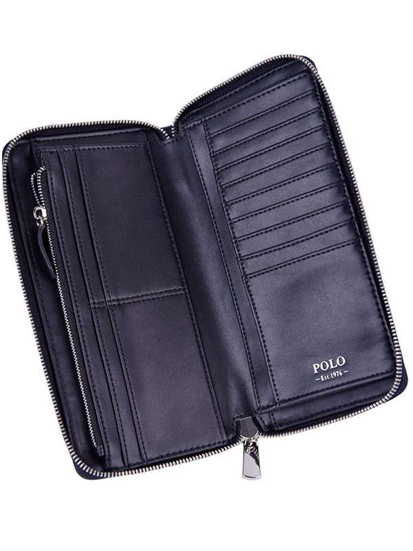 Polo Signature Travel Travel Wallet | Black