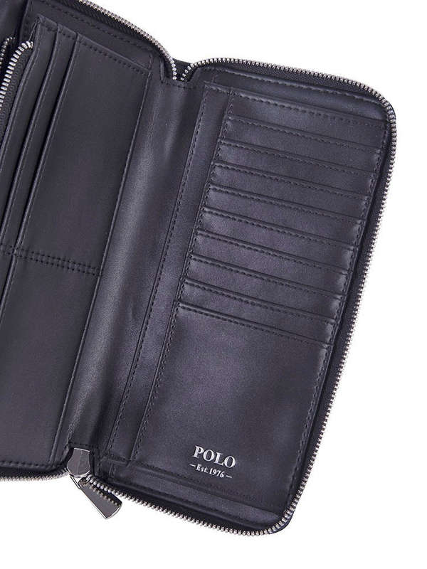 Polo Signature Travel Travel Wallet | Black
