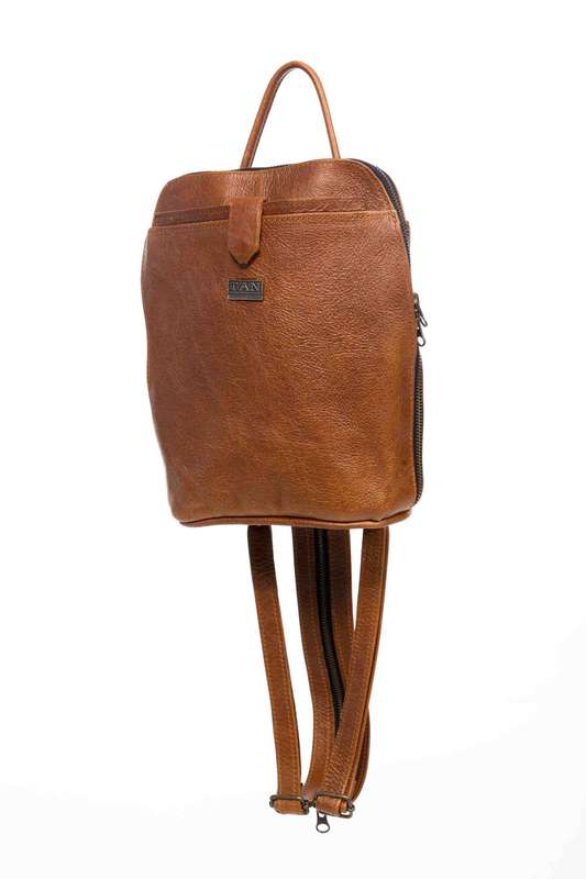 Tan Leather Goods - Olivia Leather Backpack | Pecan