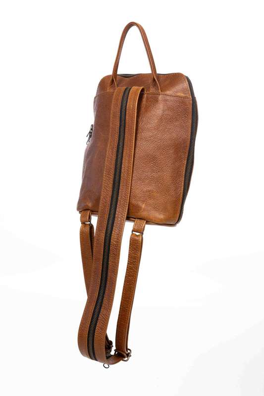 Tan Leather Goods - Olivia Leather Backpack | Pecan