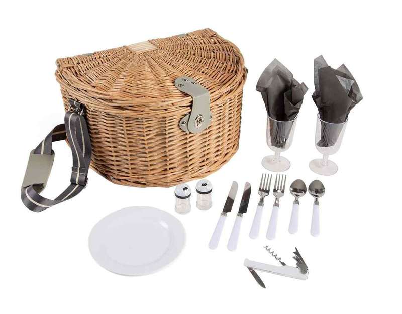 Yuppie Gift Baskets Moonlight Picnic Basket (2 Persons)