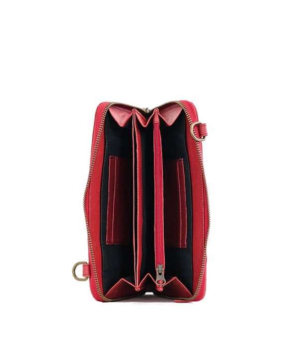 Zemp Ayo Ladies Slingbag And Purse Hybrid | Red