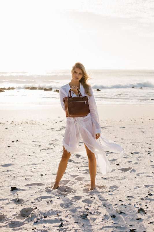 Zemp Bastille Grab and Go Handbag | Waxy Brown