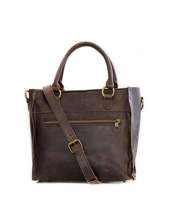 Zemp Bastille Grab and Go Handbag | Waxy Brown