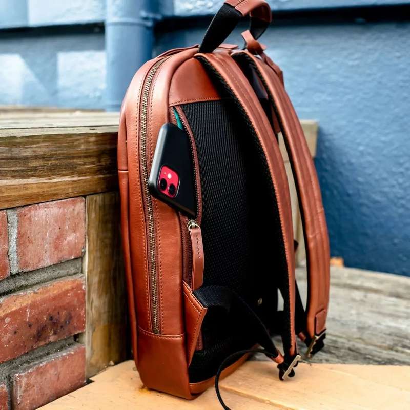 Zemp Charles Leather Backpack (S) | Waxy Brown