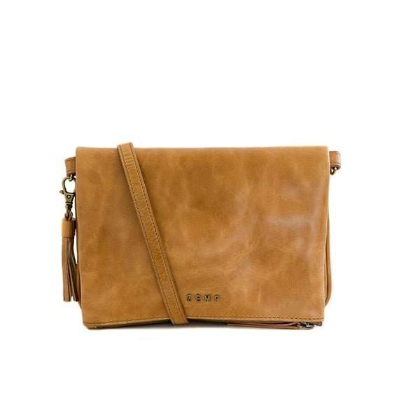 Zemp Kuala Lumpur Small Cross Body Bag | Waxy Tan
