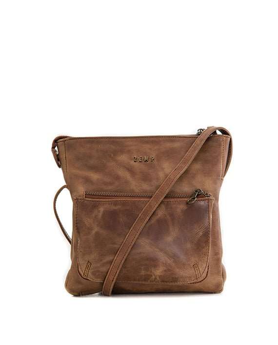 Zemp Pissa Cross Body Bag | Waxy tan