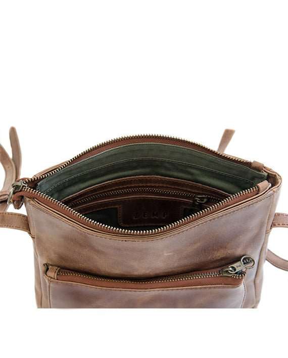 Zemp Pissa Cross Body Bag | Waxy tan
