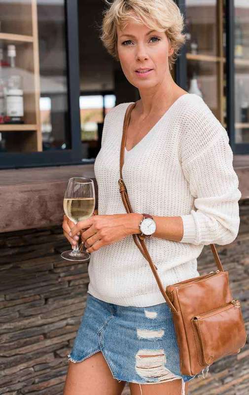 Zemp Pissa Cross Body Bag | Waxy tan