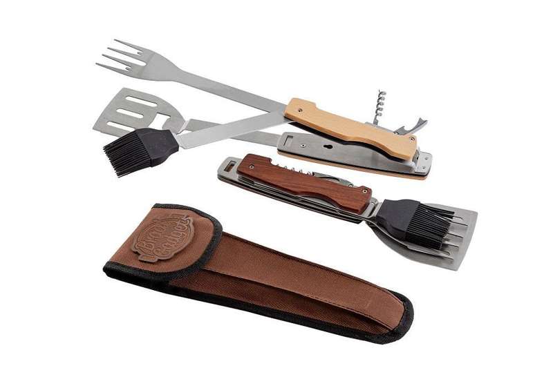 Yuppie Gift Baskets Braai Gadget Multi-tool In Suede bag