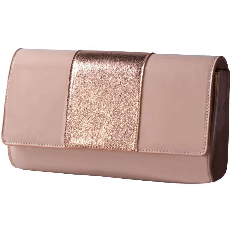 Pierre Cardin Mia Patent Evening Bag | Nude