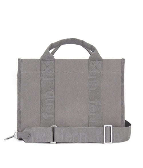 Fenn Petite Canvas  Grey  Silver Zip  Grey Strap
