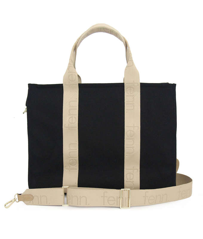 Fenn Maxi Canvas  Black Toffee  Toffee Canvas Strap